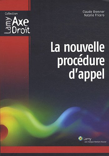 Stock image for La nouvelle procdure d'appel for sale by medimops
