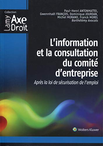 9782721219138: L'information et la consultation du comit d'entreprise: Aprs la loi de scurisation de l'emploi