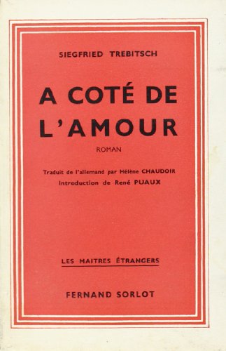 Imagen de archivo de a cote de l amour a la venta por Gallix