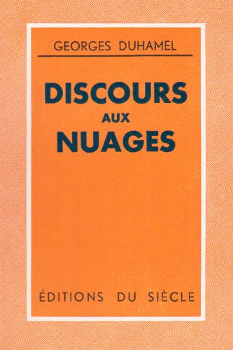 Imagen de archivo de Discours aux Nuages (French Edition) a la venta por Gallix