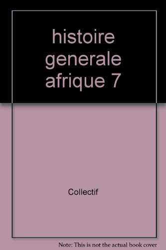 Stock image for Histoire gnrale de l'Afrique for sale by Ammareal