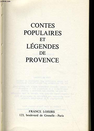 9782724202977: Contes populaires et lgendes de Provence