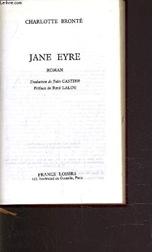 Stock image for Jane Eyre (Bibliothque des succs) for sale by Ammareal