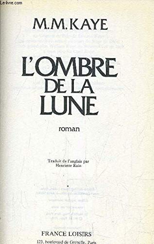 Beispielbild fr L'Ombre de la lune zum Verkauf von Ammareal