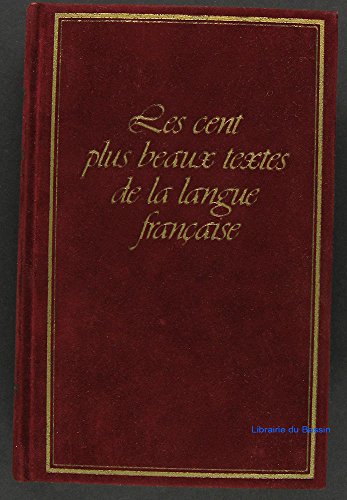 9782724233209: Les Cent plus beaux textes de la littrature franaise