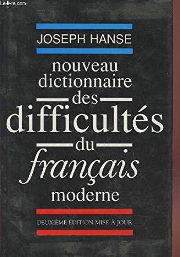 Beispielbild fr Nouveau dictionnaire des difficults du franais moderne zum Verkauf von Ammareal