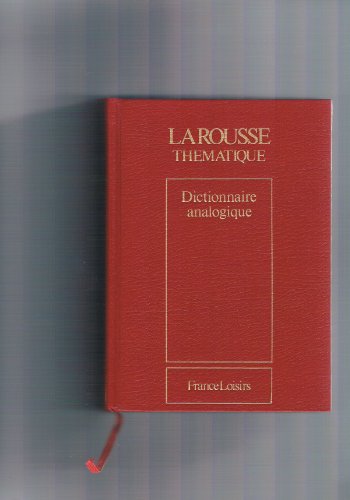 9782724260694: Dictionnaire analogique Rpertoire des mots par les ides, des ides par les mots