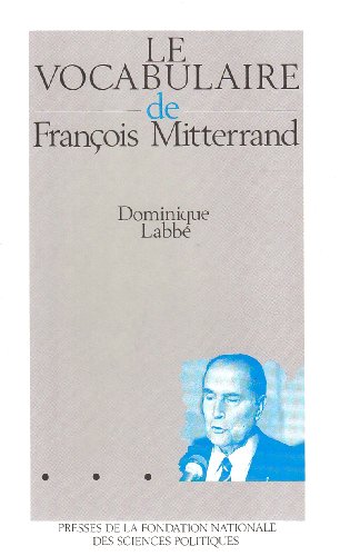 9782724605778: Le vocabulaire de Franois Mitterrand