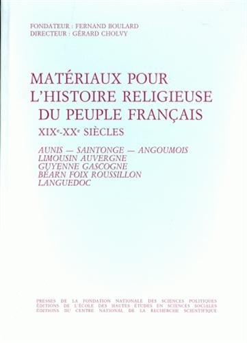 Stock image for Matriaux pour l'histoire religieuse du peuple franais, XIX for sale by Gallix