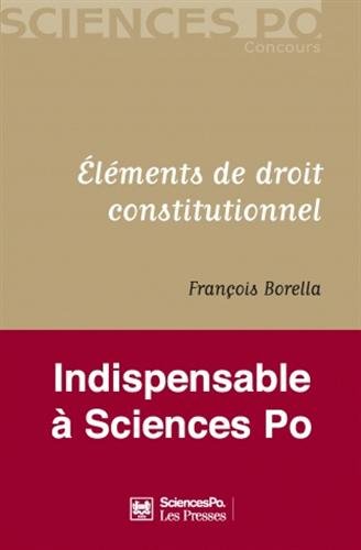 Stock image for Elments de droit constitutionnel for sale by Ammareal