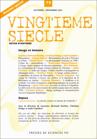 Beispielbild fr Vingtime sicle, numro 72, octobre-dcembre 2001 : Numro spcial zum Verkauf von Ammareal