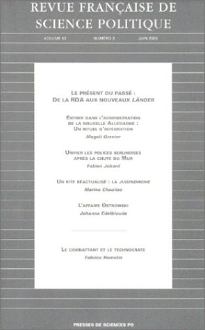 9782724629576: Revue franaise de sciences politique, volume 53, tome 3