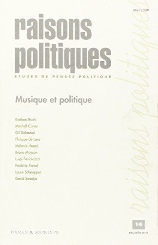 9782724629903: Raisons politiques.14 (2004): musique et politique