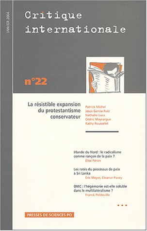 Stock image for Critique internationale - n22 - Janvier 2004 for sale by Ammareal