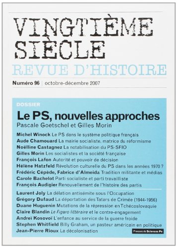 Stock image for Vingtime sicle, N 96, Octobre-Dcem : Socialismes franais for sale by Ammareal