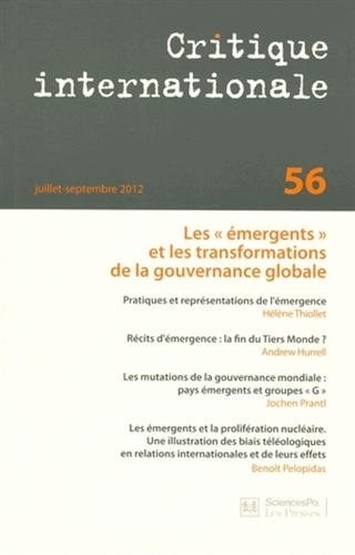 Beispielbild fr Critique internationale, N 56, Juillet-septe : Les zum Verkauf von Ammareal