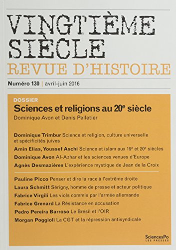 Beispielbild fr Vingtime sicle 130, avril-juin 2016 AVON, Dominique et PELLETIER, Denis zum Verkauf von BIBLIO-NET