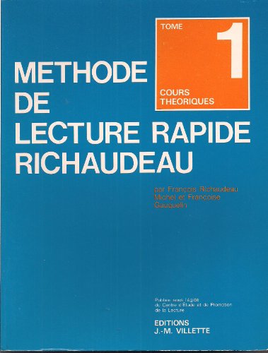 Stock image for Mthode De Lecture Rapide Richaudeau for sale by RECYCLIVRE