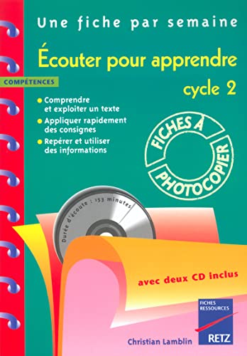 9782725623009: Ecouter pour apprendre : Cycle 2