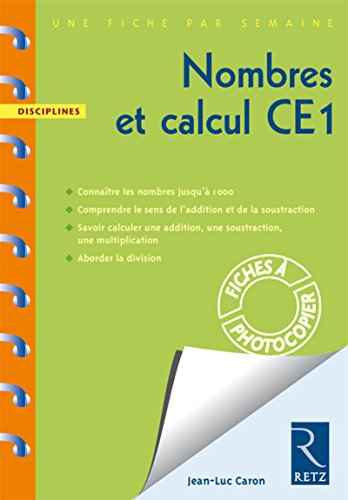 Stock image for Nombres et calcul CE1 for sale by medimops