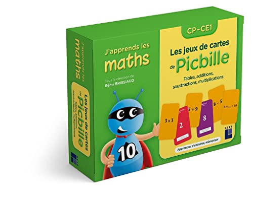 Stock image for Les jeux de cartes de Picbille CP-CE1 -Tables, additions, soustractions, multiplications. Apprendre, for sale by Gallix