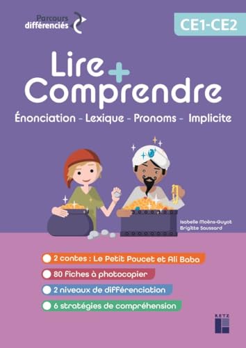 Stock image for Lire + comprendre ; CE1-CE2 ; Le Petit Poucet et Ali Baba for sale by Chapitre.com : livres et presse ancienne