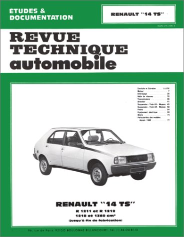 Rta 394.2 Renault 14 Ts (1976/1983) (French Edition) (9782726839423) by Etai