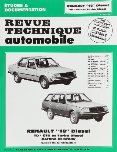 Rta 415.3 Renault 18 Diesel et Turbo Diesel (80/86) (French Edition) (9782726841532) by Etai