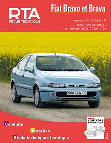 Fiat Bravo et Brava - moteurs essence 1.4 l, 1.6 l et Diesel 1.9 l (9782726858516) by Etai