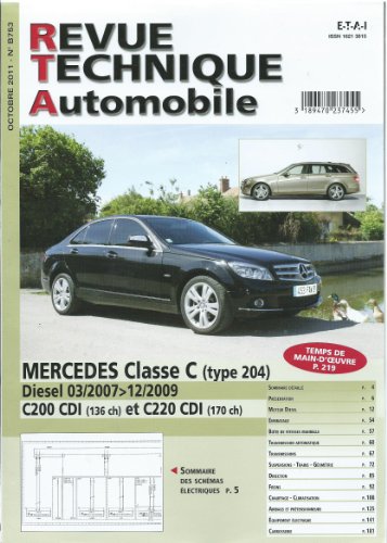 Mercedes classe C - type 204, Diesel (9782726875353) by Etai