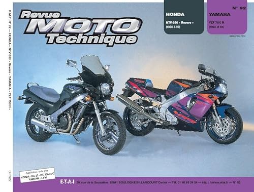 9782726890875: E.T.A.I - Revue Moto Technique 92.2 - HONDA NTV 650