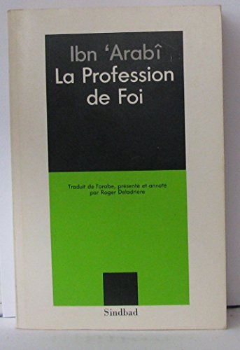 9782727401964: La profession de foi: - PETITE BIBLIOTHEQUE DE SINDBAD