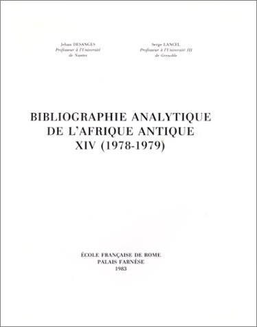 9782728300662: Bibliographie analytique de l'Afrique antique XIV (1978-1979)