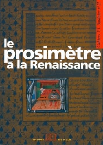 Stock image for Le prosimtre  la Renaissance for sale by Revaluation Books