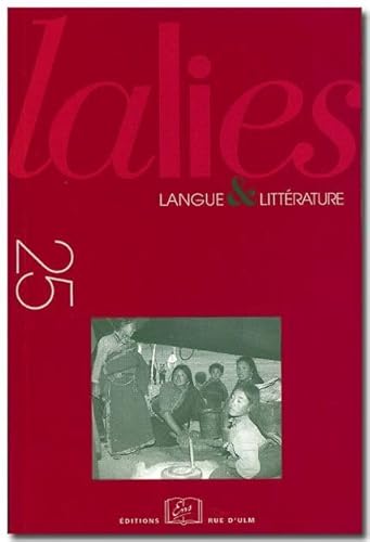 Beispielbild fr Lalies 25 / 2005 zum Verkauf von Buchpark