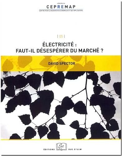 Beispielbild fr Electricite Faut il desesperer du marche zum Verkauf von Librairie La Canopee. Inc.