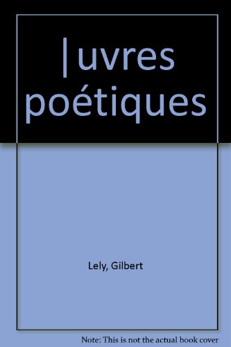 Oeuvres Poétiques