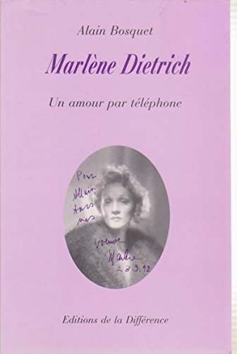 Stock image for Marlene dietrich : un amour par t l phone [Paperback] for sale by LIVREAUTRESORSAS