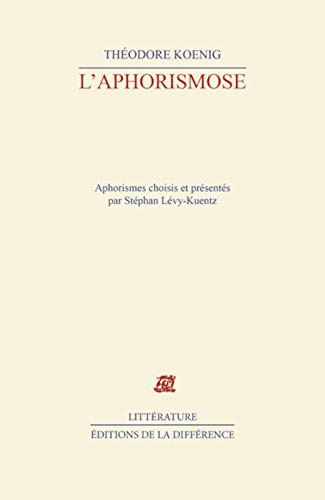 Stock image for L'aphorismose for sale by LiLi - La Libert des Livres