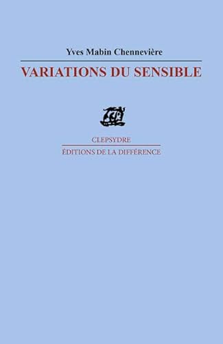 Stock image for Variations du sensible for sale by Ammareal
