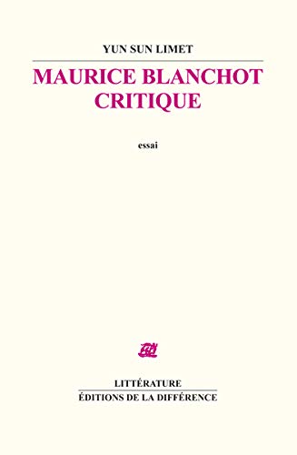 Stock image for Maurice blanchot critique for sale by Librairie  Jousseaume (SLAM/ILAB)
