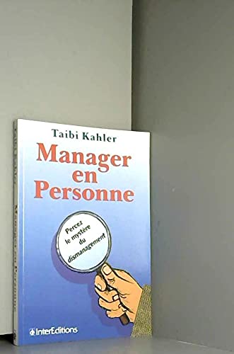 Beispielbild fr Manager en personne zum Verkauf von Ammareal