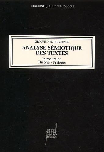 Beispielbild fr Analyse smiotique des textes zum Verkauf von A TOUT LIVRE