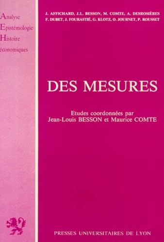 Stock image for Des mesures for sale by Ammareal