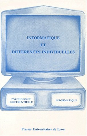 Beispielbild fr Informatique et diffrences individuelles zum Verkauf von medimops