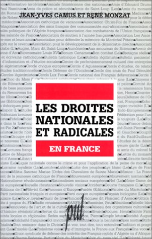 Beispielbild fr Les Droites Nationales Et Radicales En France : Rpertoire Critique zum Verkauf von RECYCLIVRE