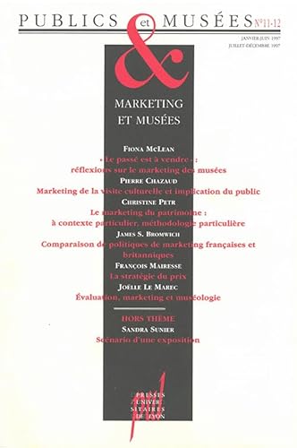 Beispielbild fr Publics et musees No 11 12 Marketing et musees zum Verkauf von Librairie La Canopee. Inc.