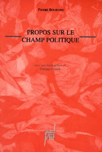 9782729706494: Propos sur le champ politique