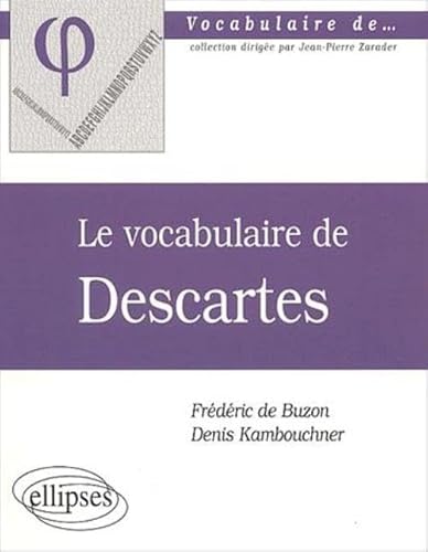 Beispielbild fr Le vocabulaire de Descartes zum Verkauf von medimops