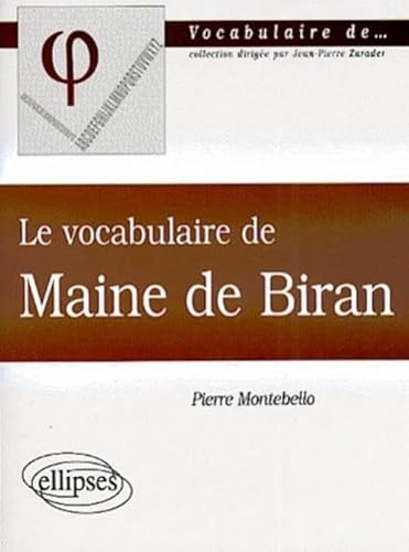 Beispielbild fr Le vocabulaire de Maine de Biran zum Verkauf von medimops